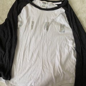 pink long sleeve shirt